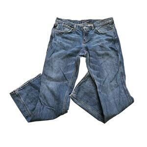 Ralph Lauren Straight Leg Jeans Mens 32x32 Dungarees Dark Embroidered Pockets